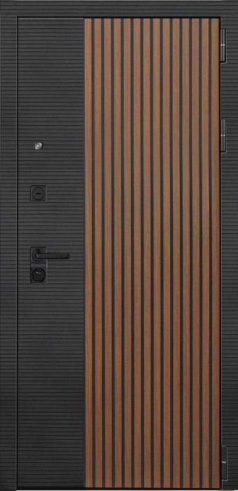 Входная дверь Модель L - 48 Фараон-2 (16мм, светлый мореный дуб) внешняя сторона