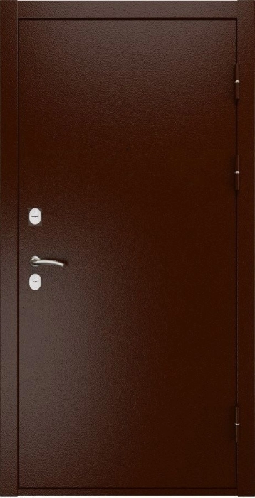Входная дверь L Термо ФЛ-659 (12мм, nussbaum+черная патина винорит) внешняя сторона